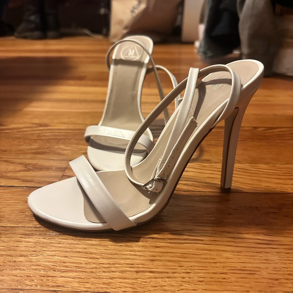 White Stiletto Heels